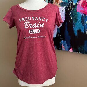💗HP💗 Bloom Maternity Pregnancy Brain Club Funny Graphic Tee Women's Size Small